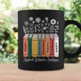 Applied Behavior Analysis ABA Therapist Floral Books Graphic Print Coffee Mug Gifts ideas