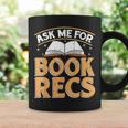 Ask Me For Book Recs School Librarian Bookaholic Librarian Graphic Print Coffee Mug Gifts ideas
