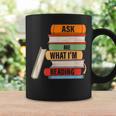 Ask Me What I'm Reading Book Lover Apparel Graphic Print Coffee Mug Gifts ideas