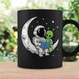 Astronaut Alien Reading Book Moon Space Graphic Print Coffee Mug Gifts ideas