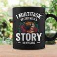 Audiobook Enthusiasts Headphones Flowers Book Club Bookworm Graphic Print Coffee Mug Gifts ideas