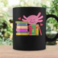 Axolotl Book Reading Librarian English Teacher For Men Women Kids Graphic Print Coffee Mug Gifts ideas