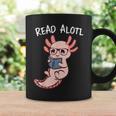 Axolotl Reading a Book Read Alotl Books Axolotl Book Graphic Print Coffee Mug Gifts ideas