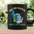 Ban The Fascists Save The Books Book Lover Worm Fish Graphic Print Coffee Mug Gifts ideas