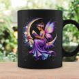 Beautiful Book Fairy Reading Crescent Moon Gothic Bookish Graphic Print Coffee Mug Gifts ideas