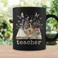 Beautiful Floral Open Book Teacher Men Women Graphic Print Coffee Mug Gifts ideas