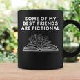 Some Of My Best Friends Are Fictional Book Lover Nerd Graphic Print Coffee Mug Gifts ideas