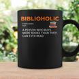 Biblioholic Definition Reading Nerd Book Lovers Geek Graphic Print Coffee Mug Gifts ideas