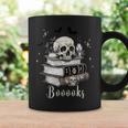 Boo Skeleton Skull Books Halloween Women School Teacher Kid Graphic Print Coffee Mug Gifts ideas