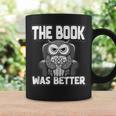 The Book Was Better Fiction Novel Readers Bookish Owl Graphic Print Coffee Mug Gifts ideas