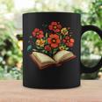 Book With Blooming Flowers Reading Nature Garden Graphic Print Coffee Mug Gifts ideas