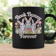 Book Bunny Forever Easter Reading Librarian Bookworm Graphic Print Coffee Mug Gifts ideas