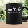 Book Cat My Needs Are Simple For Cat Mom For Men Women Graphic Print Coffee Mug Gifts ideas