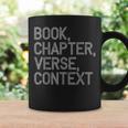Book Chapter Verse Context Christian Theology Graphic Print Coffee Mug Gifts ideas Book Chapter Verse Context Christian Theology Graphic Print Coffee Mug Gifts ideas
