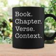 Book Chapter Verse Context Theology Christian Reformed Graphic Print Coffee Mug Gifts ideas