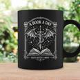 A Book A Day Keeps Reality Away Classic Fantasy Dragon Graphic Print Coffee Mug Gifts ideas