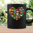 Book Lover Librarian Books Heart Valentine Graphic Print Coffee Mug Gifts ideas