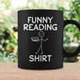 Book Lover Reading Shirt Book Reading Stick Figure Graphic Print Coffee Mug Gifts ideas