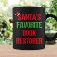 Book Restorer Pajama Christmas Graphic Print Coffee Mug Gifts ideas