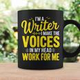 Book Writer Voices In My Head Work For Me Author Writing Graphic Print Coffee Mug Gifts ideas