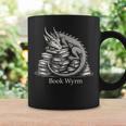 Book Wyrm Fantasy Creature Reading Mythical Art Graphic Print Coffee Mug Gifts ideas
