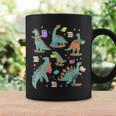 Bookish Dinosaur Animal Lover Book School Librarian Graphic Print Coffee Mug Gifts ideas