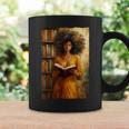 Bookish Melanin Afro Girl Reading Book Bookstore Woman Graphic Print Coffee Mug Gifts ideas