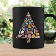 Books Christmas Tree Reading Club Librarian Library Xmas Graphic Print Coffee Mug Gifts ideas