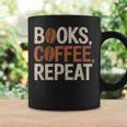 Books Coffee Repeat Librarian Book Lover Graphic Print Coffee Mug Gifts ideas