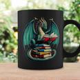 Books Dragon Reading Book Lover Graphic Print Coffee Mug Gifts ideas