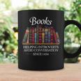 Books Help Introverts Avoid Conversation Graphic Print Coffee Mug Gifts ideas