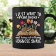 Books And My Hognose Snake Owner Hognose Snake Lover Graphic Print Coffee Mug Gifts ideas