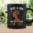 Books And Locs Loc'd Dreadlocs Locd Hair Graphic Print Coffee Mug Gifts ideas