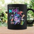 Books Are Magic Fantasy Bookworm Graphic Print Coffee Mug Gifts ideas