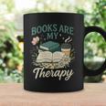 Books Are My Therapy Cozy Book Lover Reading & Coffee Graphic Print Coffee Mug Gifts ideas Books Are My Therapy Cozy Book Lover Reading & Coffee Graphic Print Coffee Mug Gifts ideas