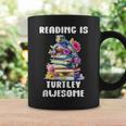Books Reading Is Fun Turtely Awesome Sea Turtle Reading Book Graphic Print Coffee Mug Gifts ideas