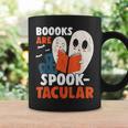 Books Are Spook-Tacular Halloween Bookworm Book Reading Graphic Print Coffee Mug Gifts ideas