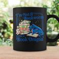 Bookworm I'm A Book Blue Dragon Fantasy Reader Bookish Graphic Print Coffee Mug Gifts ideas