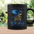 Bookworm I'm a Book Dragon Fantasy Reader Bookish Graphic Print Coffee Mug Gifts ideas