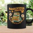 Bookworm And Proud Retro Reading Aesthetic Books Library Graphic Print Coffee Mug Gifts ideas