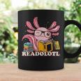 Bookworm Readolot Mexican Salamander Book Reading Axolotl Graphic Print Coffee Mug Gifts ideas