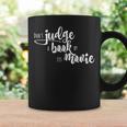 Bookworm Shirt For Book Lover Don't Judge a Book Graphic Print Coffee Mug Gifts ideas