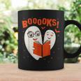 Booooks Boo Ghost Book Library Halloween Students Teachers Men Women Kids Graphic Print Coffee Mug Gifts ideas