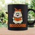 Booooks Ghost Boo Read Books Library Teacher Halloween Cute For Men Women Kids Graphic Print Coffee Mug Gifts ideas