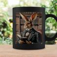 Bunny Reading Book Rabbit Bow Tie Happy Easter Boys Girl Kid Graphic Print Coffee Mug Gifts ideas