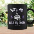 Bury Me With My Books Bookish Literary Booktok Graphic Print Coffee Mug Gifts ideas