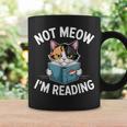 Calico Cat Graphic Not Meow Im Reading Book Lover Graphic Print Coffee Mug Gifts ideas