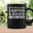 Camping And Books RV Outdoor Camper Graphic Print Coffee Mug Gifts ideas