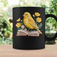 Canary Bird Floral Book Yellow Bird Reading Bookish Teacher Graphic Print Coffee Mug Gifts ideas Canary Bird Floral Book Yellow Bird Reading Bookish Teacher Graphic Print Coffee Mug Gifts ideas