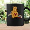 Capybara Reading Books Graphic Print Coffee Mug Gifts ideas